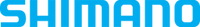 Blue SHIMANO logo in white background